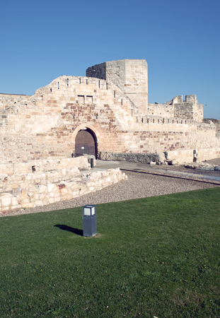 Top of the wall of the castle of Zamoraのeditorial素材