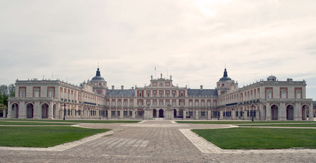 Facade of a part of the royal palace of Aranjuezのeditorial素材