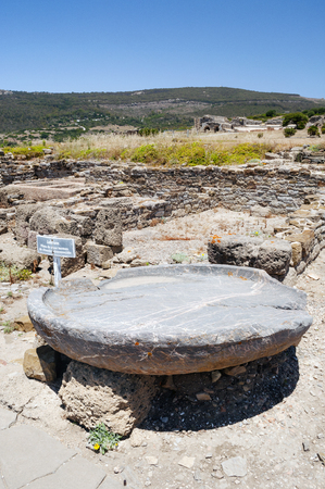 Ruins of Baelo Claudia in the Spanish province of Cadizの写真素材
