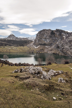 Mountains of Asturias in Spainの写真素材
