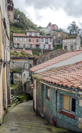 Village by the sea called Cudilleroの写真素材