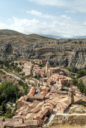 Village of Albarracin in the north of Spainの写真素材