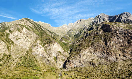 Mountains of the Pyrenees in Spainの写真素材