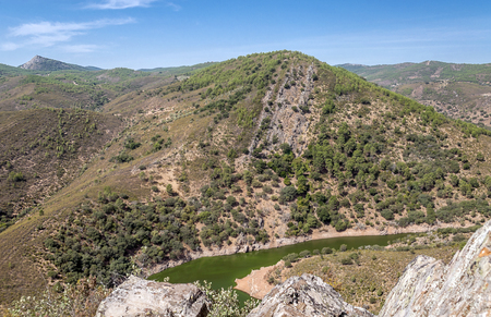 Mountains in the natural park of Monfragueの写真素材