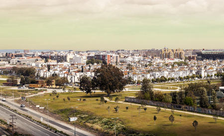 Outdoors of the city of Sevilleの写真素材