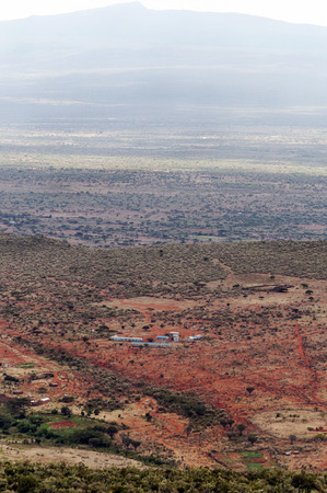 Kenya mountains on a cloudy dayの写真素材