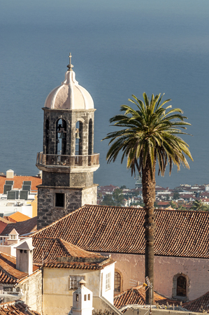 Domes of the church of La ConcepciÃ³n neoclassical La Orotavaの写真素材