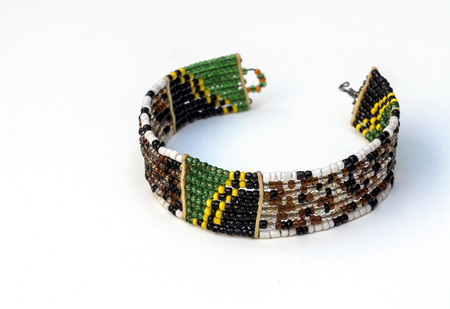 Masais bracelets surrounded by white background