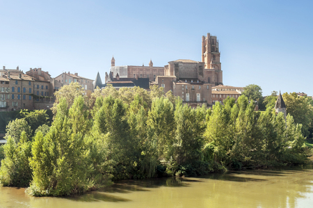 Albi in France on a sunny dayの写真素材