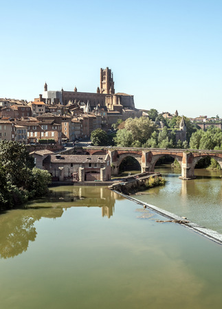 Albi in France on a sunny dayの写真素材
