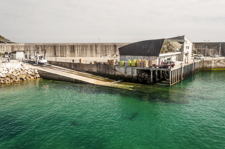 LLANES, ASTURIAS, SPAIN-JULY 2015. Llanes is a municipality in the north of Spain, located west of Bilbao and famous for its rugged coastlineのeditorial素材