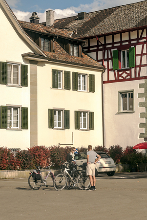 Stein am Rhein, Schaffhausen, Switzerland-September 2015. Stein am Rhein is a commune and historical...