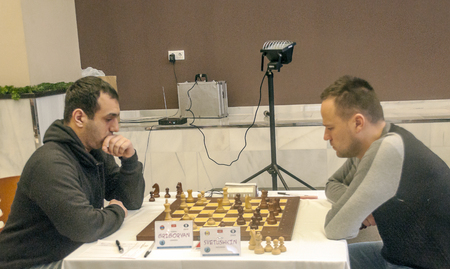 GIBRALTAR, UNITED KINGDOM-JANUARY 2016. Gibraltar international chess Open. It is the most important open chess in the world where the best players in the world participate.のeditorial素材