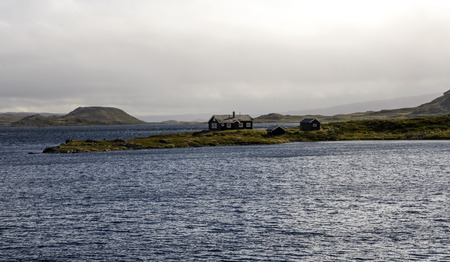 Fjords in the south of Norway on a sunny dayの写真素材