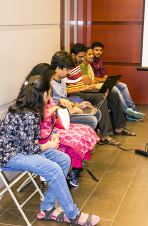 GIBRALTAR, UNITED KINGDOM-JANUARY 2017. Gibraltar international chess Open. It is the most important open chess in the world where the best players in the world participate.のeditorial素材