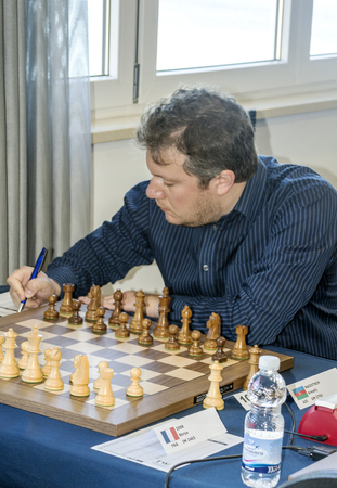 GIBRALTAR, UNITED KINGDOM-JANUARY 2017. Gibraltar international chess Open. It is the most important open chess in the world where the best players in the world participate.のeditorial素材