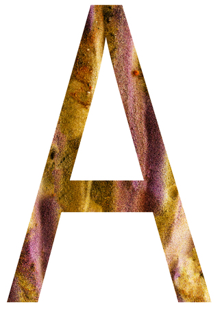 Letter of alphabet surrounded by white background.の写真素材