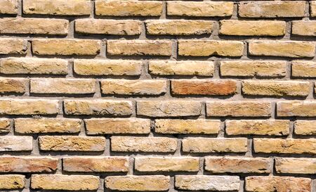 Wall of bricks forming a wall in horizontal