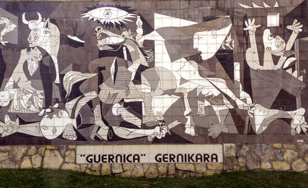 Guernica, Spain-September 2018. Picture of Picasso's Guernicaのeditorial素材