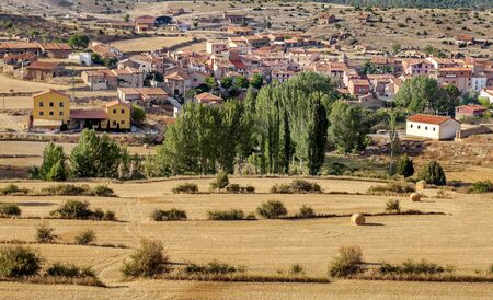 Mountains of Albarracin in Teruel in a sunny day. ItÂ´s situated in the center of Spain.の写真素材