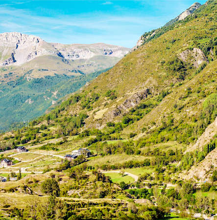 Mountains of the Pyrenees in Spainの写真素材