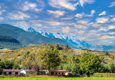 Rural village in the Catalonia pyrenees mountains