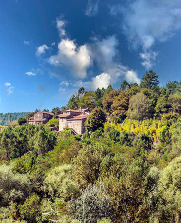 La Madelein french village in the south of France in a sunnyh day.