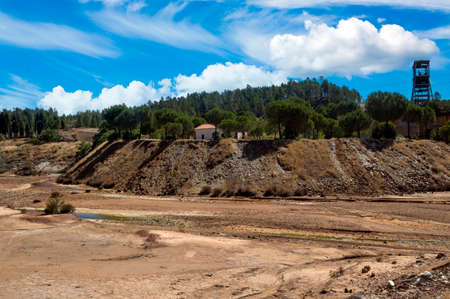 Mine of Rio Tinto in Huelva province in the south of Spainの写真素材