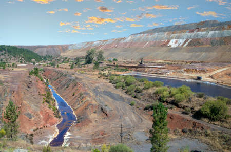 Mine of Rio Tinto in Huelva province in the south of Spain