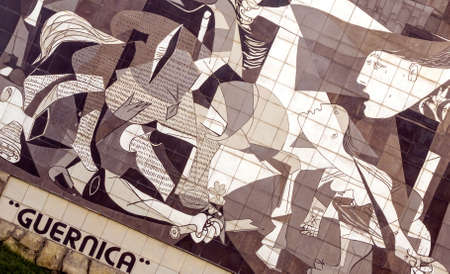 Guernica, Spain-September 2018. Picture of Picasso's Guernicaのeditorial素材