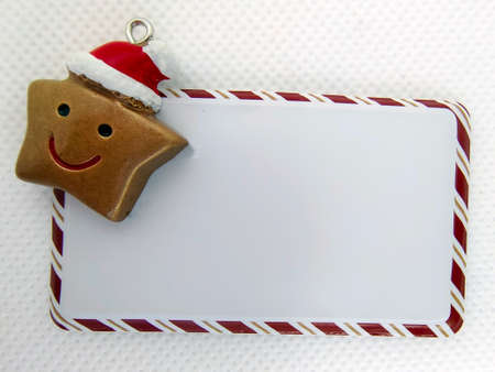 Christmas card in white backgroundの写真素材