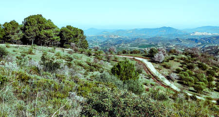 MOuntains in the province of Cadiz in the south of Spain in a sunny day