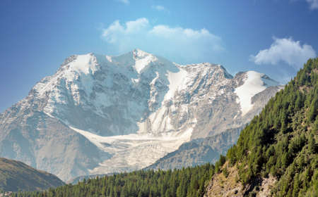 Mountains in the Austrian Alps on a sunny day