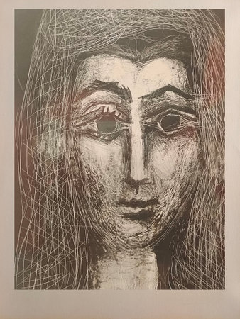 Malaga, Spain-Octuber 2022. Picasso Museum in Malaga province. You can see detail of cubism art.のeditorial素材