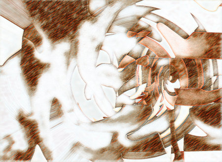 Illustration of coloured texture forming a backgroundの写真素材