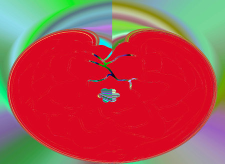 Illustration of coloured texture forming a backgroundの写真素材