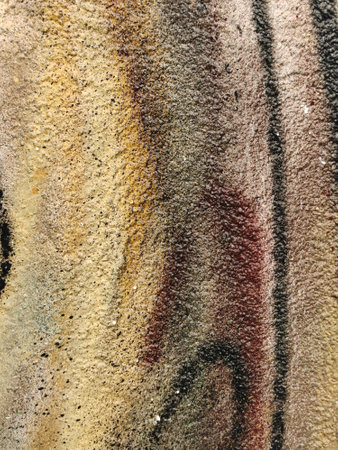 Abstract concrete, weathered with cracks and scratches. Landscape style. Grungy Concrete Surface. Great background or texture.の写真素材