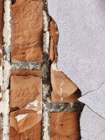 Brick wall forming a background