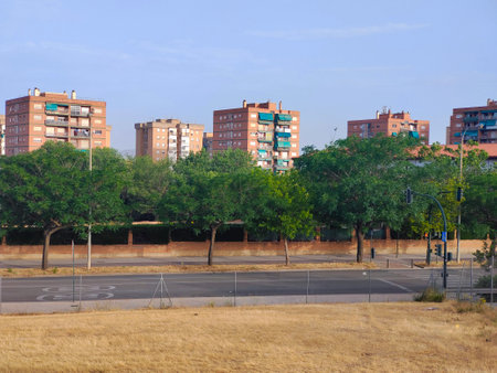 Buildings in Granada in the south of Spain in a sunny dayの写真素材