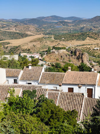 Village in the south of Spain in the mountains in a sunny dayの写真素材
