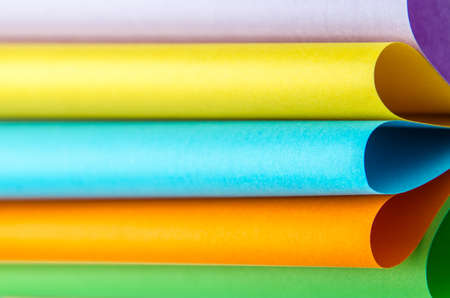 Multicolor sheets of color paper abstract backgroundの写真素材