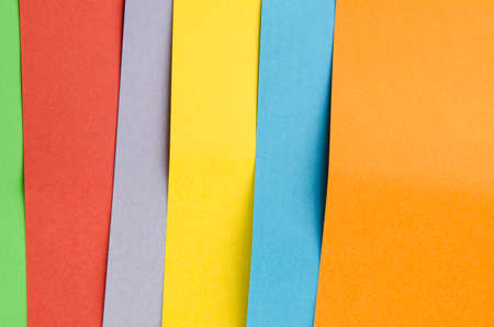 Multicolor sheets of color paper abstract backgroundの写真素材