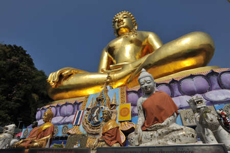 Buddhism Statue at Golden Triangle, Chiangsan, Chiangmai, Thailandの写真素材