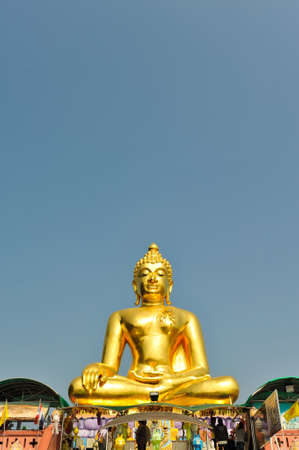 Buddhism Statue at Golden Triangle, Chiangsan, Chiangmai, Thailandの写真素材