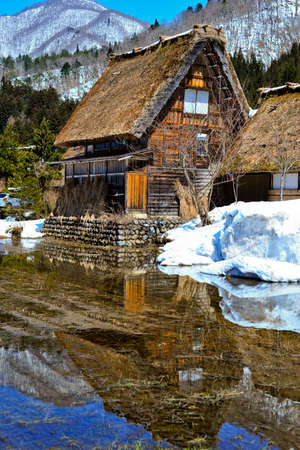 Cottage at Gassho-zukuri VillageShirakawago, Japanの写真素材
