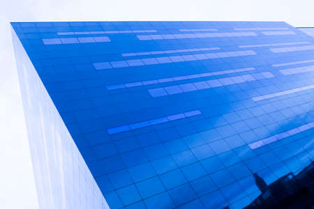 Glass Facade reflect the skyの写真素材