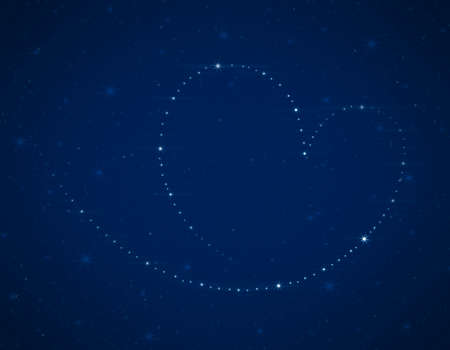 love heart from beautiful bright stars