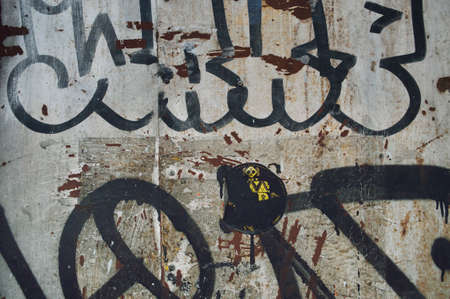 Graffiti on wall, Bangkok, Thailand