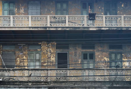 Window at ancient building, Bangkok, Thailandの写真素材