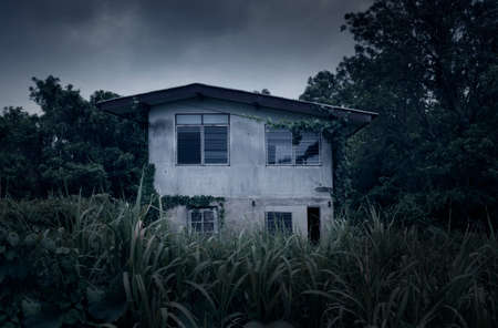 Abandoned old house in countrysideの写真素材